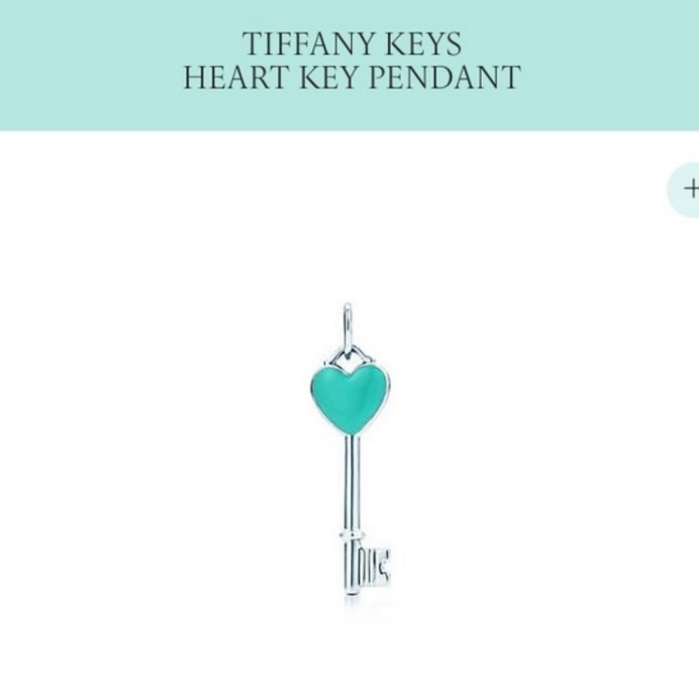 Tiffany Keys Heart Key Pendant and Necklace